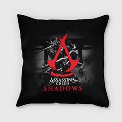 Подушка квадратная Assassins Creed Shadows - samurai, цвет: 3D-принт