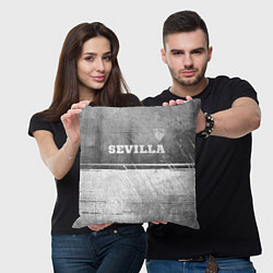 Подушка квадратная Sevilla - grey gradient посередине, цвет: 3D-принт — фото 2