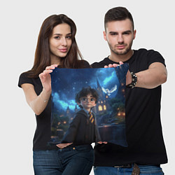 Подушка квадратная Гарри Поттер в галстуке, цвет: 3D-принт — фото 2