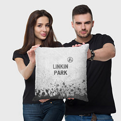 Подушка квадратная Linkin Park 2024 - white gradient посередине, цвет: 3D-принт — фото 2