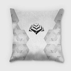 Подушка квадратная Warframe white poly, цвет: 3D-принт