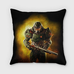 Подушка квадратная Doom guy slayer, цвет: 3D-принт