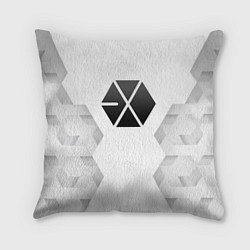 Подушка квадратная Exo white poly, цвет: 3D-принт
