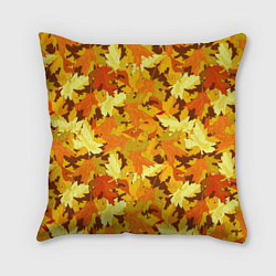 Подушка квадратная Золотая кленовая осень, цвет: 3D-принт