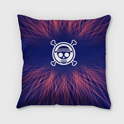 Подушка квадратная One Piece red energy, цвет: 3D-принт