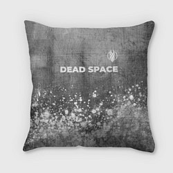 Подушка квадратная Dead Space - grey gradient посередине, цвет: 3D-принт