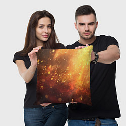 Подушка квадратная Золотая блестящая текстура, цвет: 3D-принт — фото 2