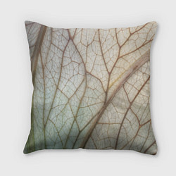 Подушка квадратная Прожилки листика, цвет: 3D-принт