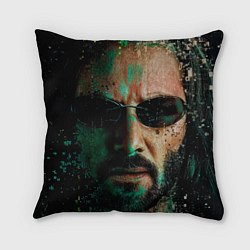 Подушка квадратная Matrix - Keanu Reeves, цвет: 3D-принт