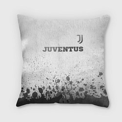 Подушка квадратная Juventus - white gradient посередине, цвет: 3D-принт