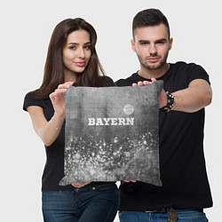 Подушка квадратная Bayern - grey gradient посередине, цвет: 3D-принт — фото 2