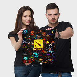 Подушка квадратная Dota2 персонажи, цвет: 3D-принт — фото 2