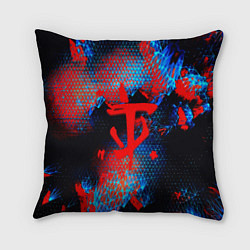 Подушка квадратная Doom космическая абстракция, цвет: 3D-принт