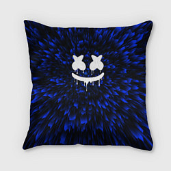 Подушка квадратная Marshmello blue energy, цвет: 3D-принт
