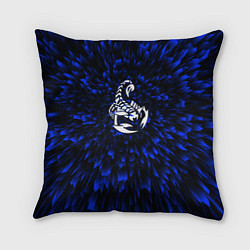 Подушка квадратная Scorpions blue energy, цвет: 3D-принт