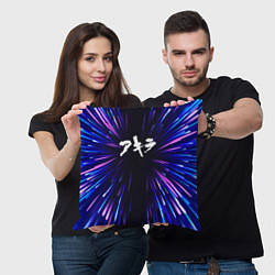 Подушка квадратная Akira neon energy, цвет: 3D-принт — фото 2