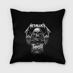 Подушка квадратная Thrash metal - Metallica group, цвет: 3D-принт