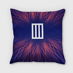 Подушка квадратная Paramore red energy, цвет: 3D-принт