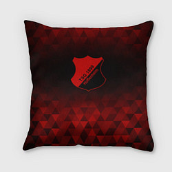 Подушка квадратная Hoffenheim red poly, цвет: 3D-принт