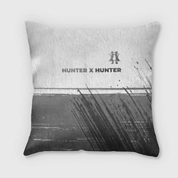 Подушка квадратная Hunter x Hunter - white gradient посередине, цвет: 3D-принт
