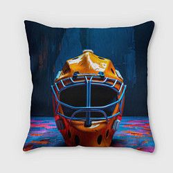 Подушка квадратная Маска голкипера, цвет: 3D-принт