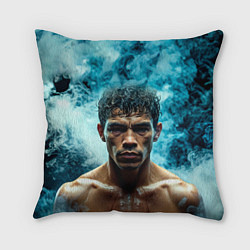 Подушка квадратная Артуро Гатти в дыму, цвет: 3D-принт