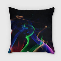 Подушка квадратная Color blue green red, цвет: 3D-принт