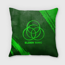 Подушка квадратная Elden Ring - green gradient, цвет: 3D-принт