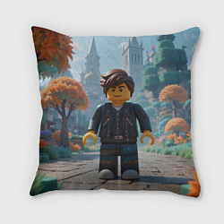Подушка квадратная Роблокс в парке, цвет: 3D-принт