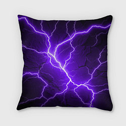 Подушка квадратная Color purple black