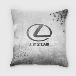 Подушка квадратная Lexus - white gradient, цвет: 3D-принт