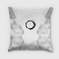 Подушка квадратная The Callisto Protocol white poly, цвет: 3D-принт