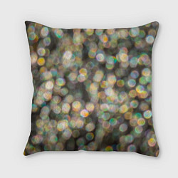 Подушка квадратная Мерцающие ночные огни боке эффект, цвет: 3D-принт