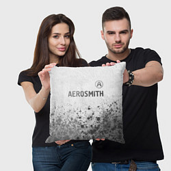 Подушка квадратная Aerosmith - white gradient посередине, цвет: 3D-принт — фото 2
