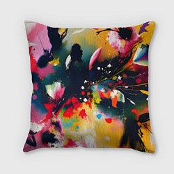 Подушка квадратная Глубокая абстракция, цвет: 3D-принт