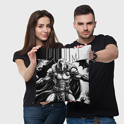 Подушка квадратная Doom guy and demons, цвет: 3D-принт — фото 2