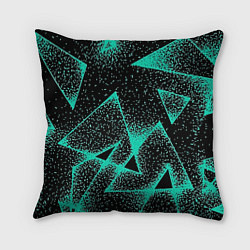 Подушка квадратная The triangle is light blue, цвет: 3D-принт