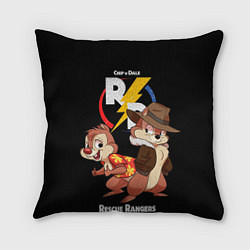 Подушка квадратная Чип и Дейл - rescue rangers, цвет: 3D-принт