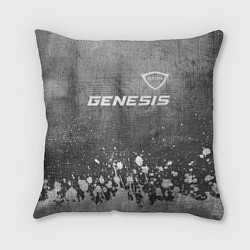 Подушка квадратная Genesis - grey gradient посередине, цвет: 3D-принт