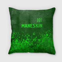 Подушка квадратная Maneskin - green gradient посередине, цвет: 3D-принт