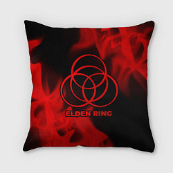Подушка квадратная Elden Ring - red gradient, цвет: 3D-принт
