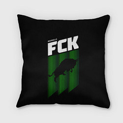 Подушка квадратная FC Krasnodar, цвет: 3D-принт
