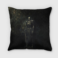 Подушка квадратная Командир скелетов, цвет: 3D-принт