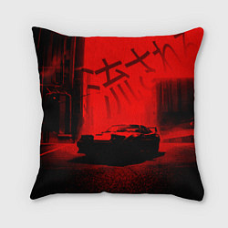 Подушка квадратная Японский спорткар
