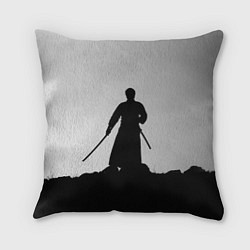 Подушка квадратная Самурай в поле, цвет: 3D-принт