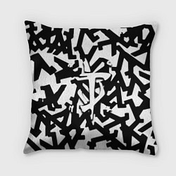 Подушка квадратная Doom x half life pattern, цвет: 3D-принт