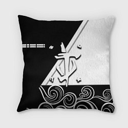 Подушка квадратная Doom стильная геометрия, цвет: 3D-принт