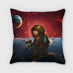 Подушка квадратная Кенни попал в Dead Space, цвет: 3D-принт