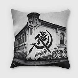 Подушка квадратная Серп и молот - авангард, цвет: 3D-принт