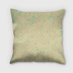 Подушка квадратная Color beige turquoise, цвет: 3D-принт